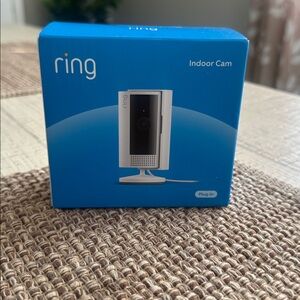 New in Box Ring Black and White Indoor Camera
